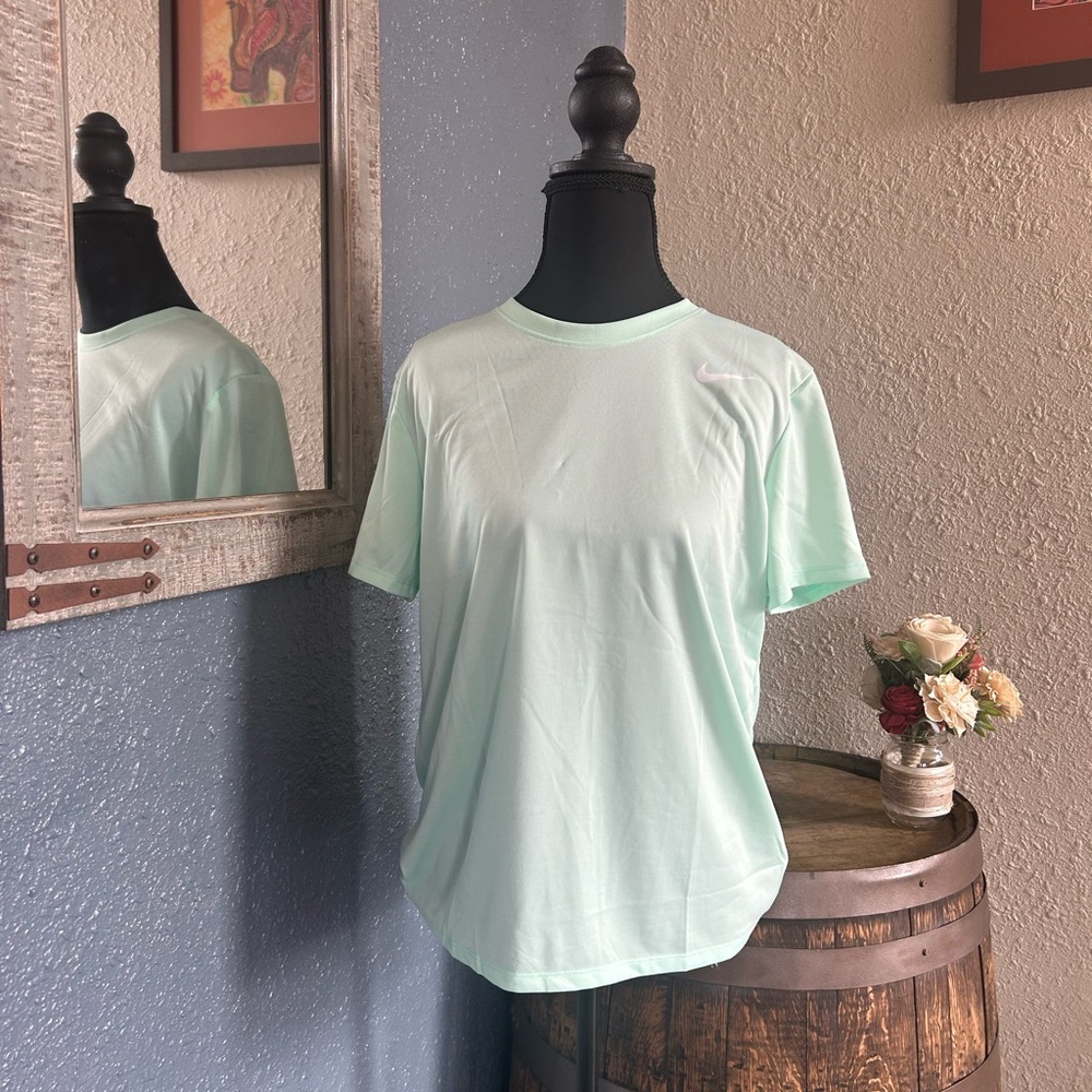 Nike Women's Light Green DRI-FIT Tee